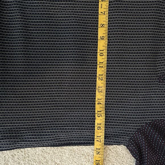 Opening Ceremony Mixed Print Fit & Flare Mini Dress Long Sleeve Navy Blue Size 4 - Picture 6 of 8